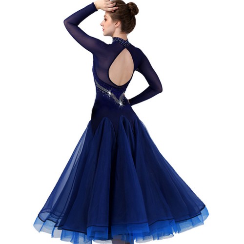 Custom size competition ballroom dancing dresses for women's children stage performance waltz tango dancing dress skirts